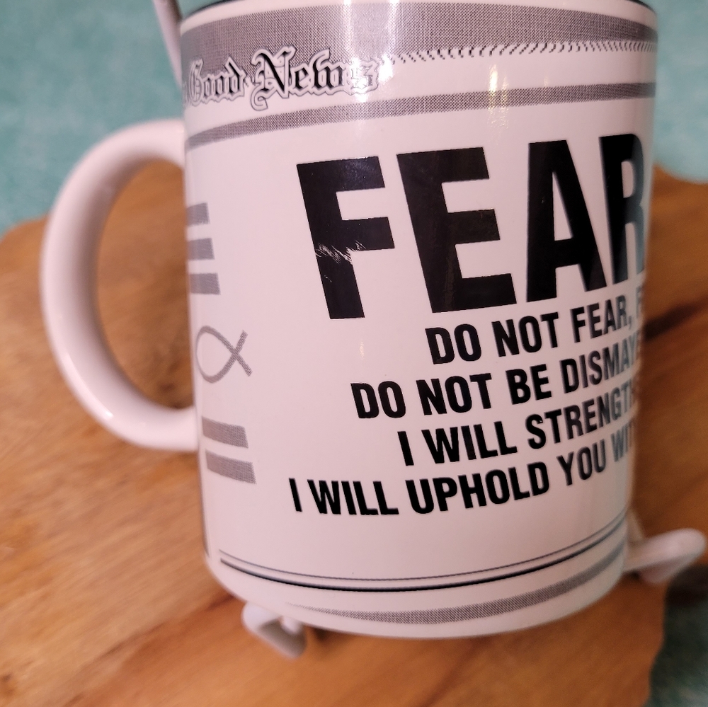 Isaiah 41:10 Bible quote mug